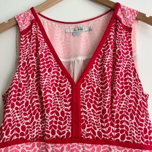 Boden Red and Pink Patterned Dress